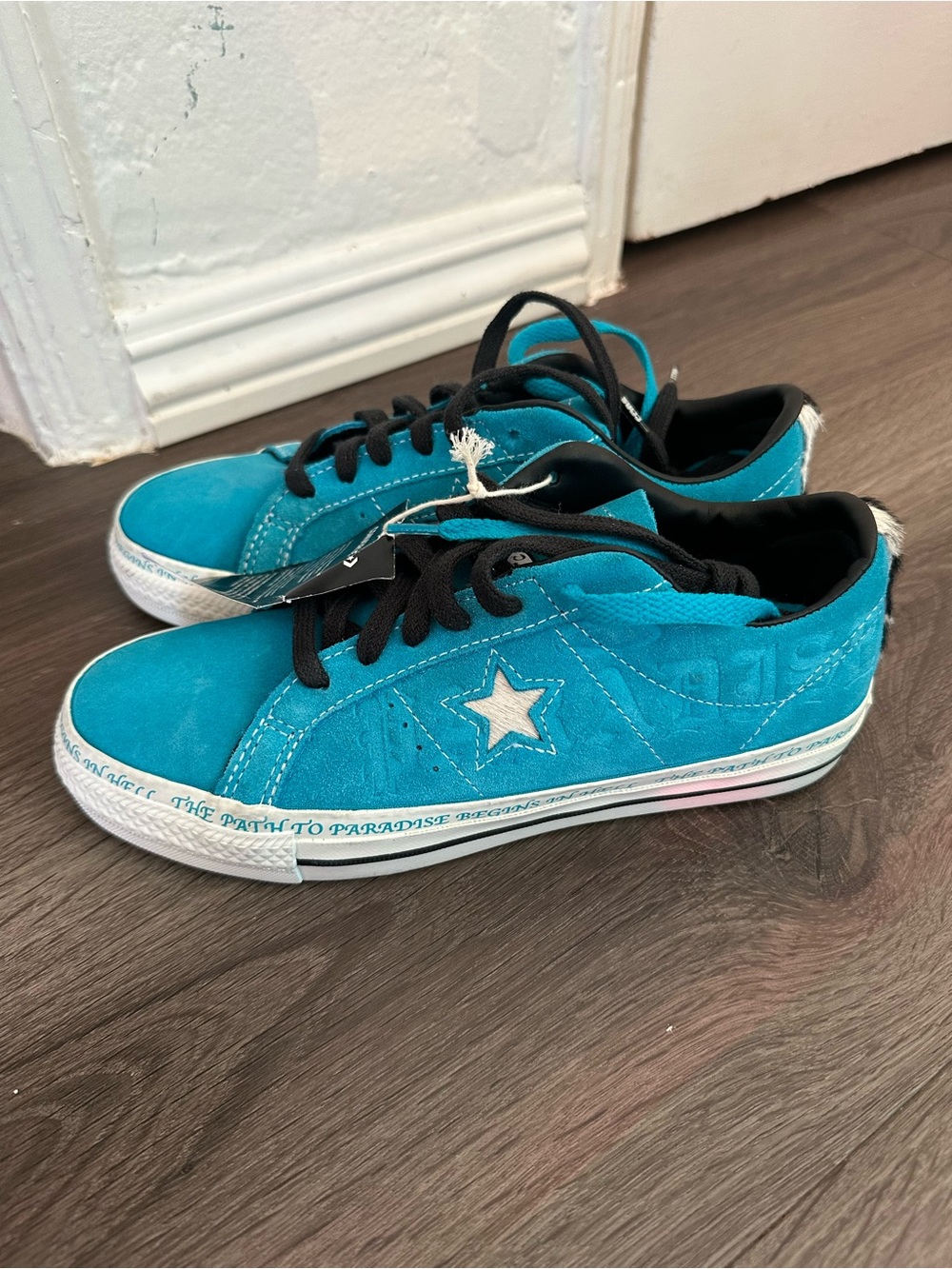 Converse CONS One Star Pro Ox x Sean Pablo "Rapid Teal" Skate Shoes – Suede